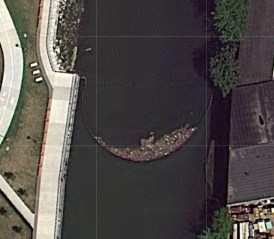 Google Maps: Skim Boom in the Bronx River Google Maps: Skim Boom in the Bronx River