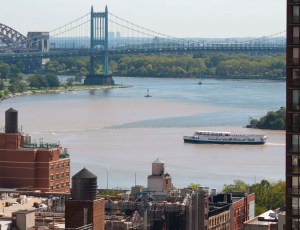About two hours after the start of the ebb in the East River