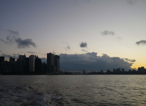 Remnants of night over the East River