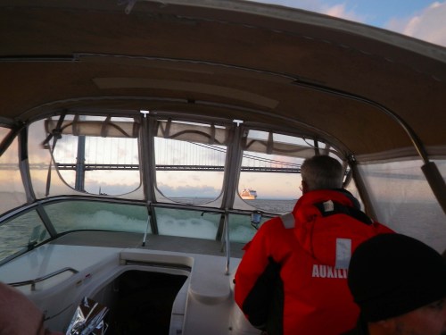 Cruise ship coming in ...