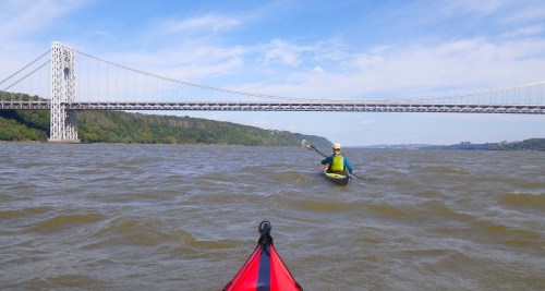 Approaching the George Washington Bridge
