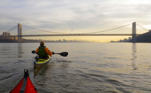 Approaching the George Washington Bridge again