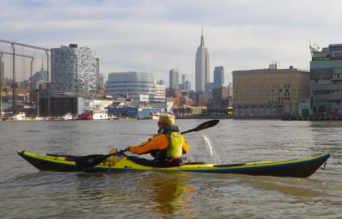 Paddling past the Empire State Building