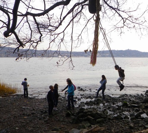 Swing over the river