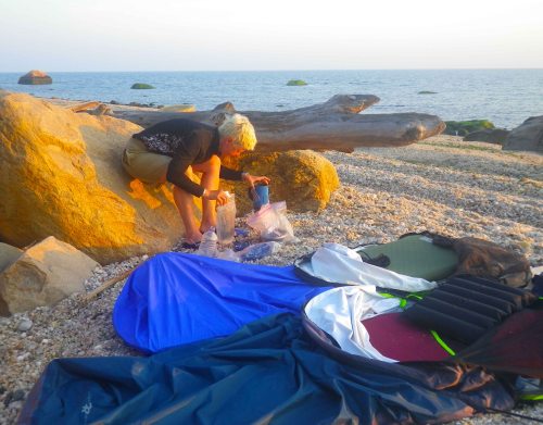 ... warming up the rocks