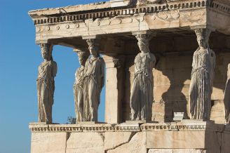 Caryatids (Erechtheum, Acropolis, Athens; photo by Thermos)
