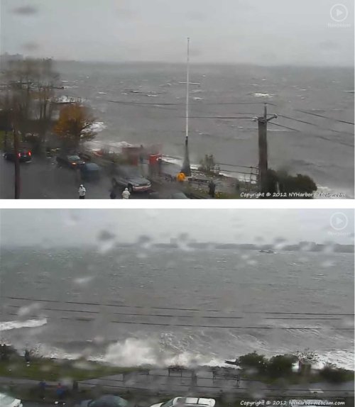 On the west side of Staten Island, looking toward Brooklyn