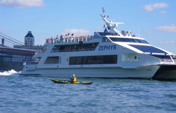 Ferries in the East River Ferries in the East River