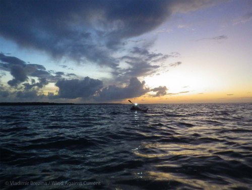 We turn on our headlamps