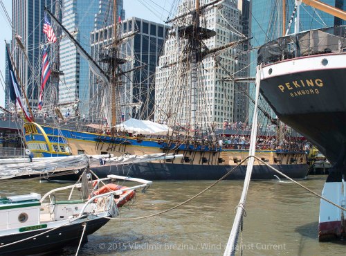 L'Hermione at the South Street Seaport, NYC